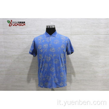 Jersey fiammato solido con camicia stampata